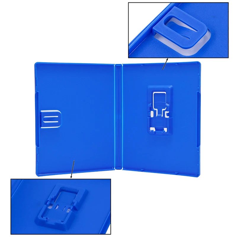 Cltgxdd-caja de almacenamiento para tarjetas de juego, 1 piezas para PSV1000/2000, soporte para cartuchos de tinta azul, carcasa para switch