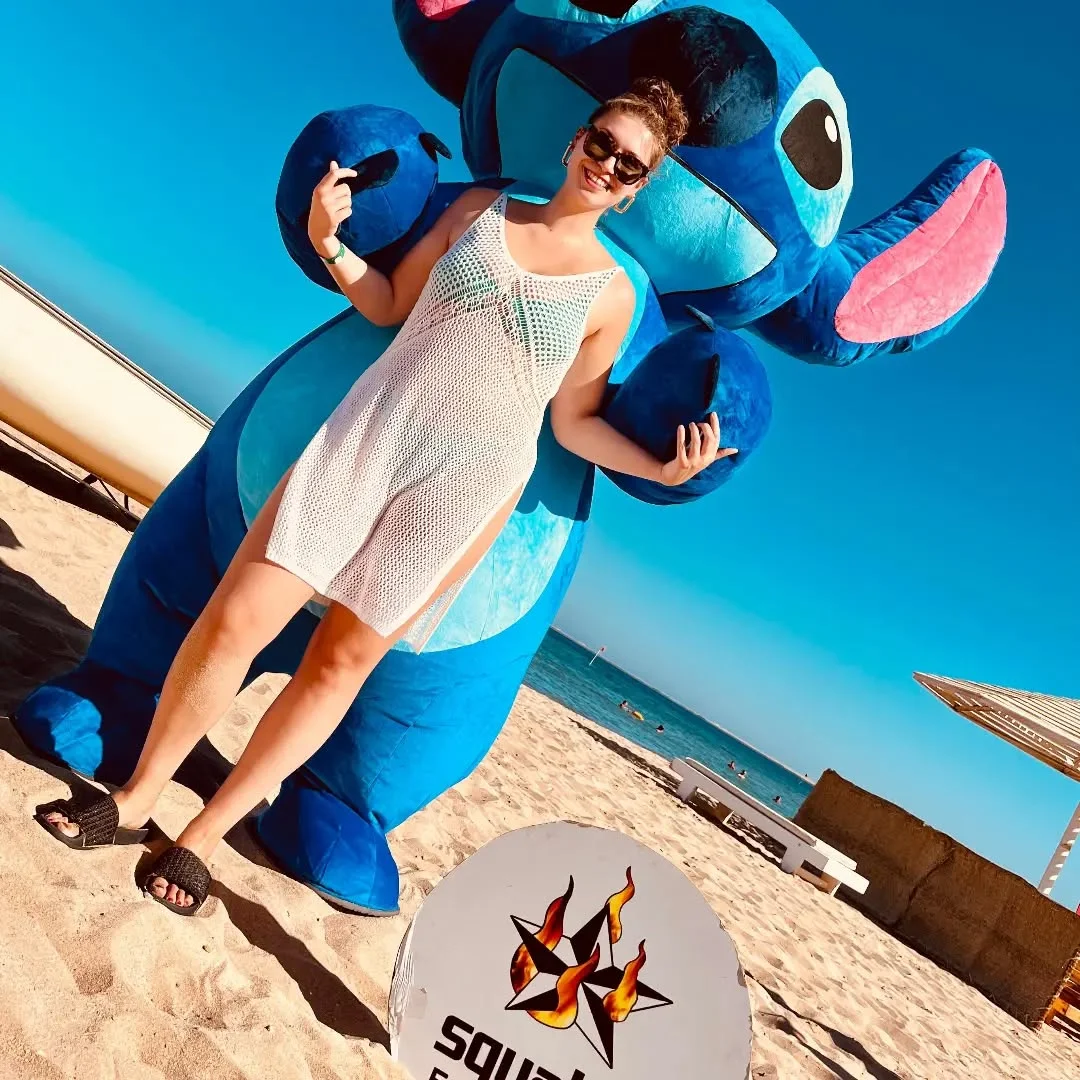 Hawaii Theme Stitch Mascot Photo