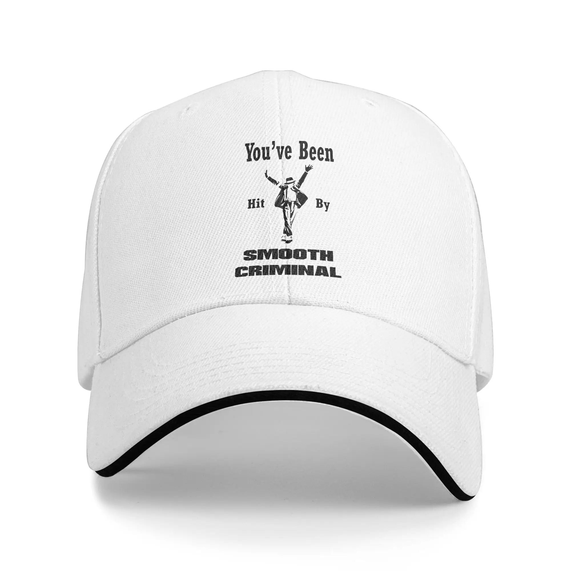 Vintage MJ Smooth Baseball Cap Casual Music Sandwich Hats for Men Women Adjustable Dad Hat Outdoor