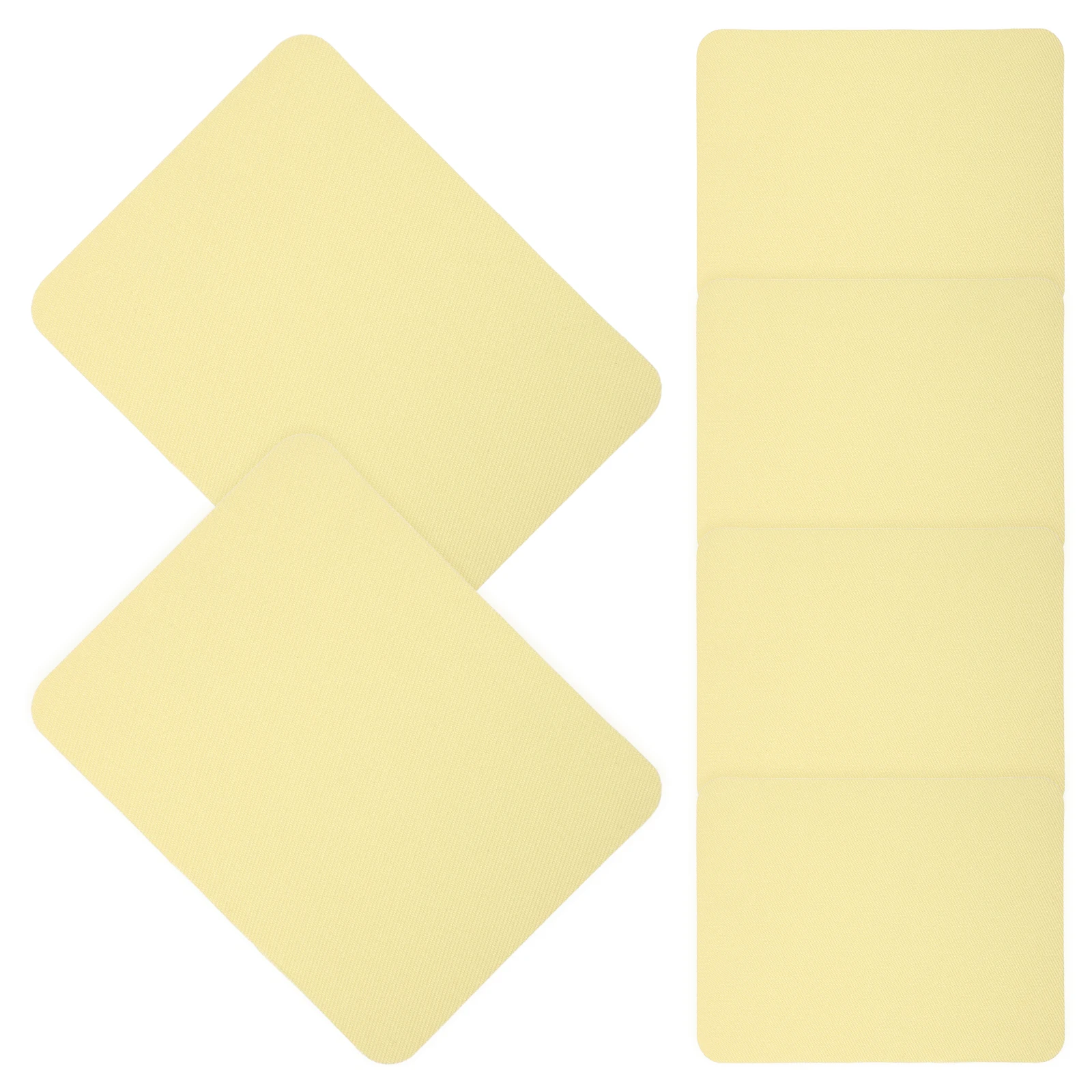 

6Pcs Iron on Rectangular Patches Faux Denim Clothing Repair Elbow Knee Applique for Jeans Jackets Pants Decorative Fabric Patch