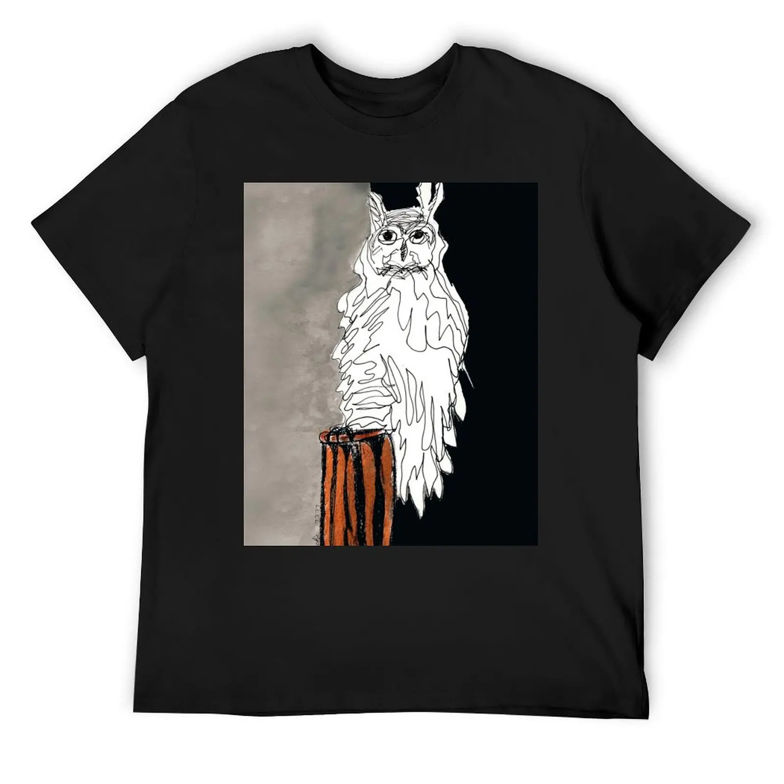 

Owl T-Shirt vintage clothes custom shirt baggy shirts street wear T-shirt men