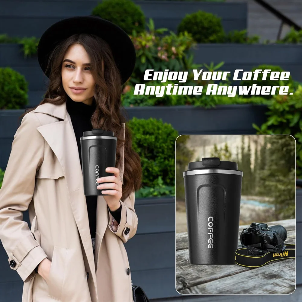 Insulated Tumbler With Lid Hot Thermos for Coffee Stainless Steel Thermal Cup Water Bottle Leakproof Vacuum Flask Mug Drinkware