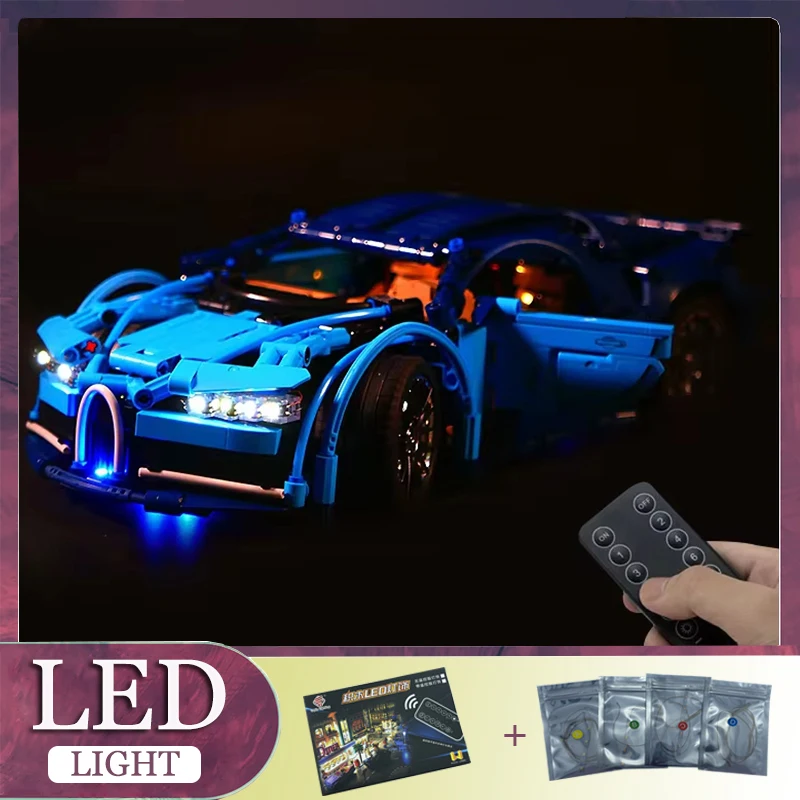 Kit d'éclairage LED pour LEGO 8604 RC, voiture de sport technique, ensemble de nuits de construction, lumière LED uniquement, modèle sans blocs