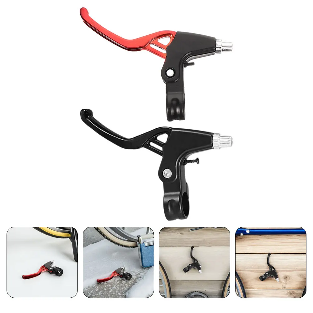 

2Pairs Mountain Bike Brake Levers Aluminum Alloy Lightweight Foldable Easy Grip Universal Bicycle Brake Handle Replacement
