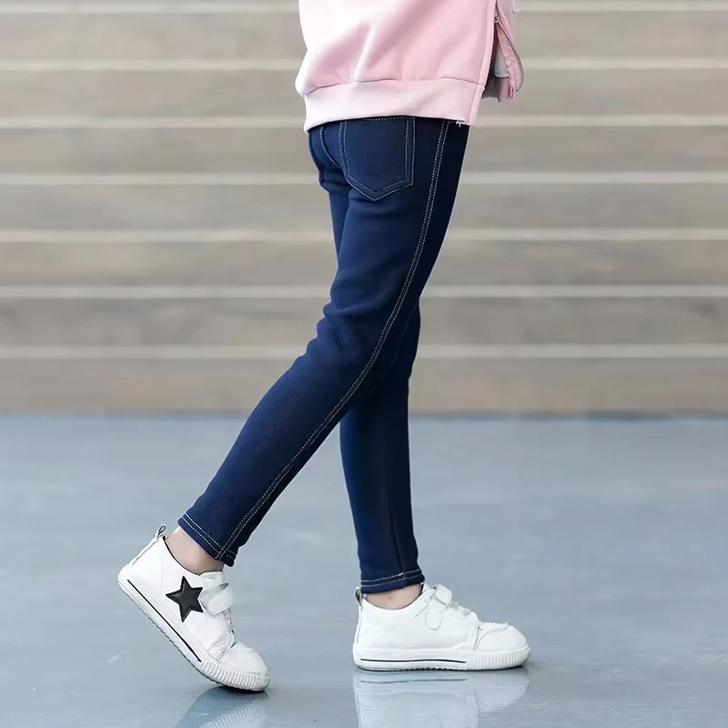 سراويل شتوية دافئة للمراهقات للأطفال والبنات من الصوف