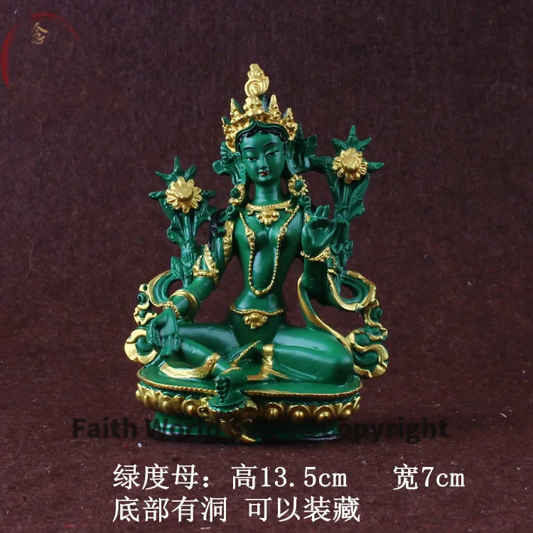 2025 tall # Greco-Buddhist HOME OFFICE Talisman efficacious family Protection # Nepal, Tibet, India Green Tara Buddha statue