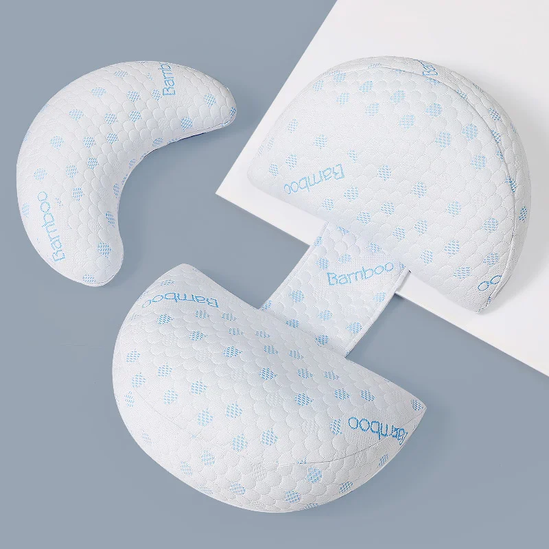 Multi-purpose U-shaped Pregnancy Pillow Pregnant Mother's Side Sleeping Belly Pillow Simple Solid Color Maternity Waist Pillow