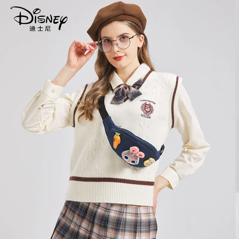 Disney Series Lotso Donald Duck เด็กน่ารักน้ําหนักเบาและพกพาแฟชั่นการ์ตูนความจุขนาดใหญ่กระเป๋าสะพายข้างลําลอง