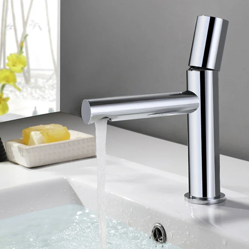 

Modern Electroplating Basin Sink Faucet Hot And Cold Water Mixing Washbasin Metal Taps Accessories for Bath Bathroom Utensils