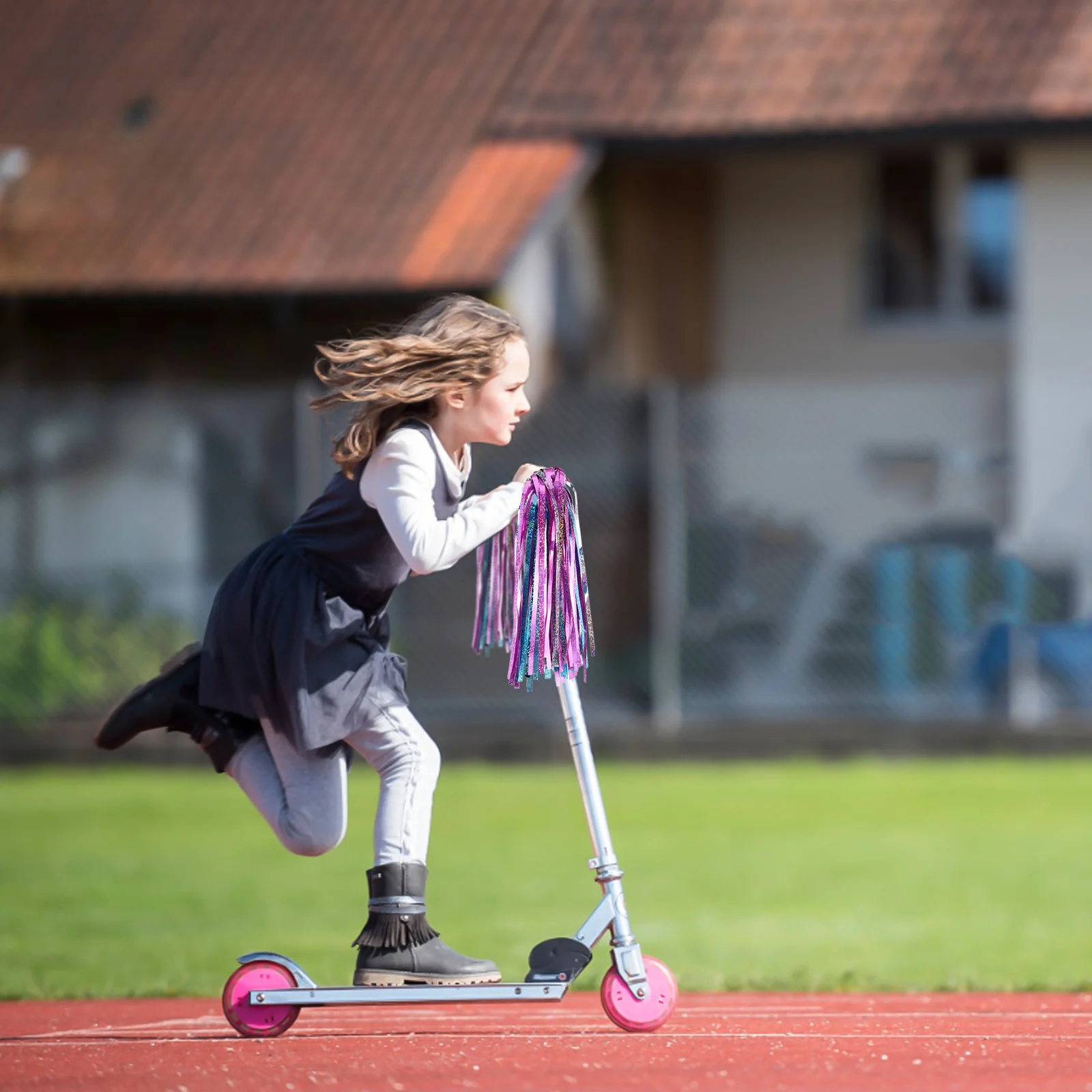 

4Pcs Bike Streamers Tassels for Kids Handlebar Decoration Easy Install Bicycle Scooter Tricycle Accessories Bike Tassels Girl