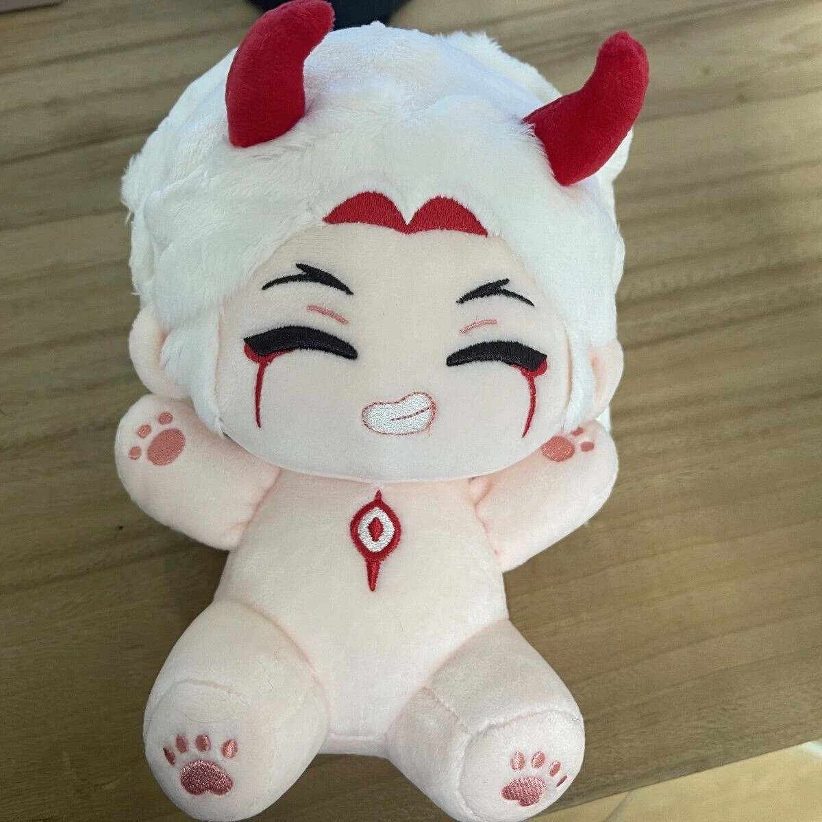 Anime Genshin Impact Arataki Itto Cosplay Soft Plush Doll Stuffed Game Toy Plushie Lovely Xmas Gift 17cm