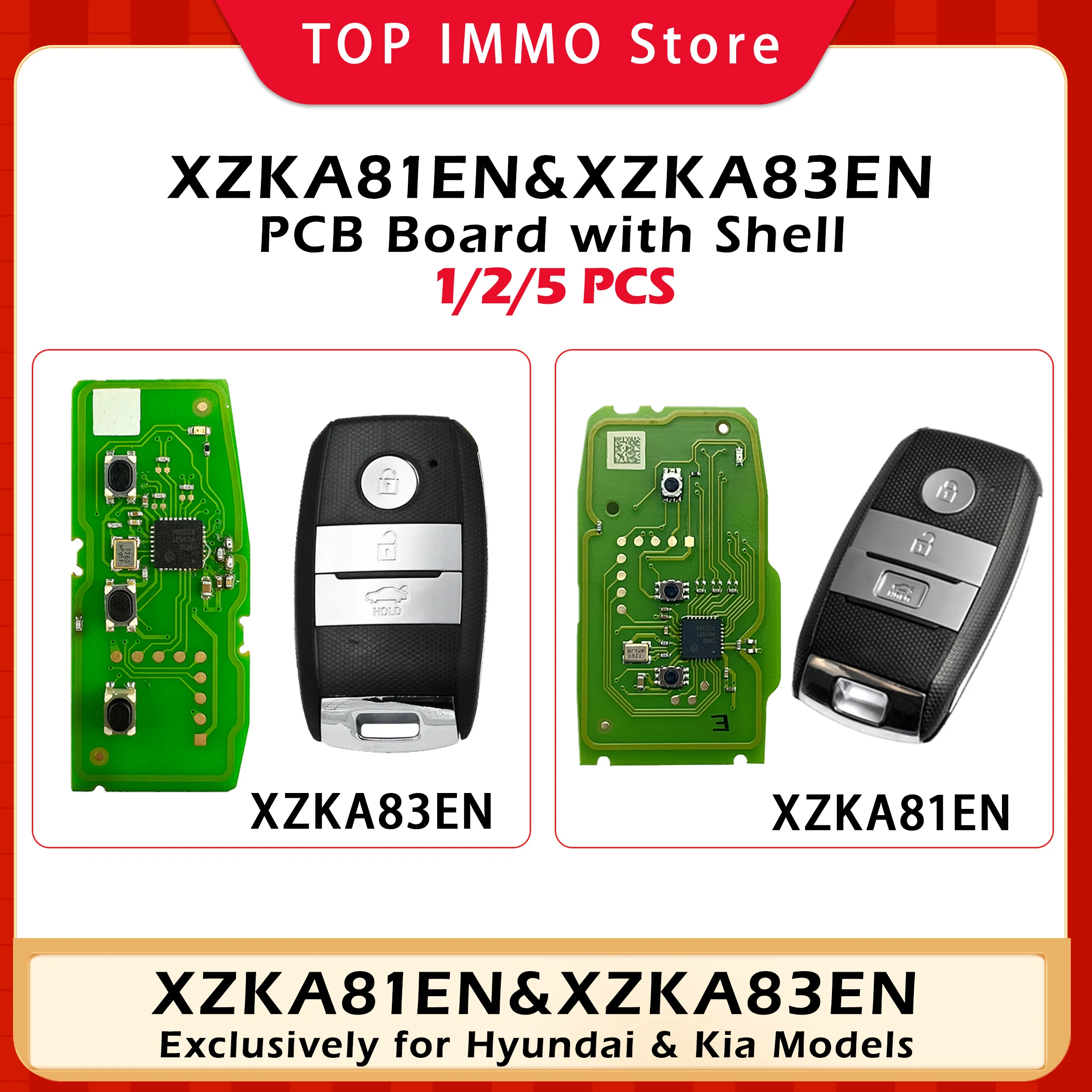 

Xhorse VVDI XZKA81EN/XZKA83EN Special PCB Remote Key with Shell for VVDI2/Mini Key Tool/Key Tool Max Pro 1/2/5pcs