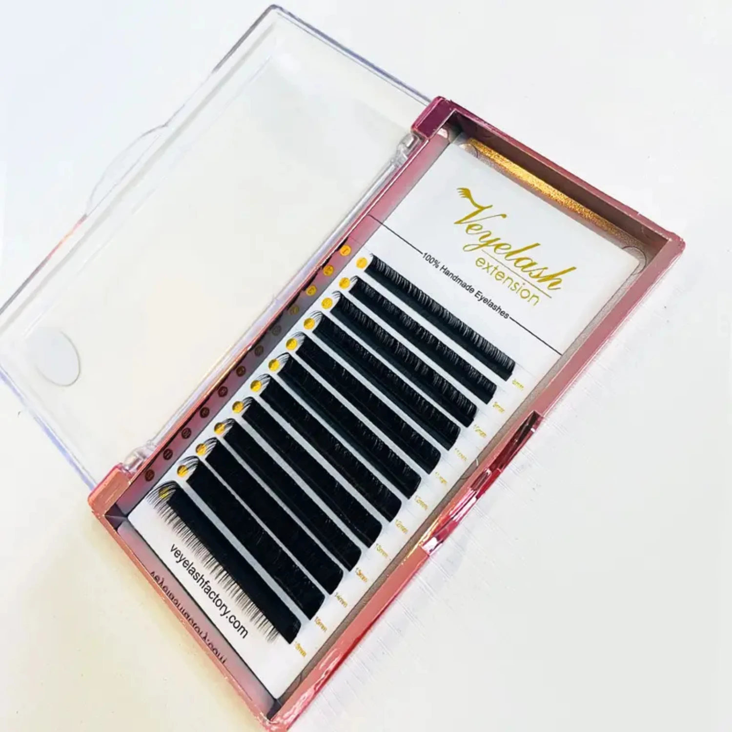 Enhance Your Eyes with Stunning Silky Korean PBT Volume Lashes - Choose from 8-16mm Lengths for Perfectly Natural Eyelash Extens