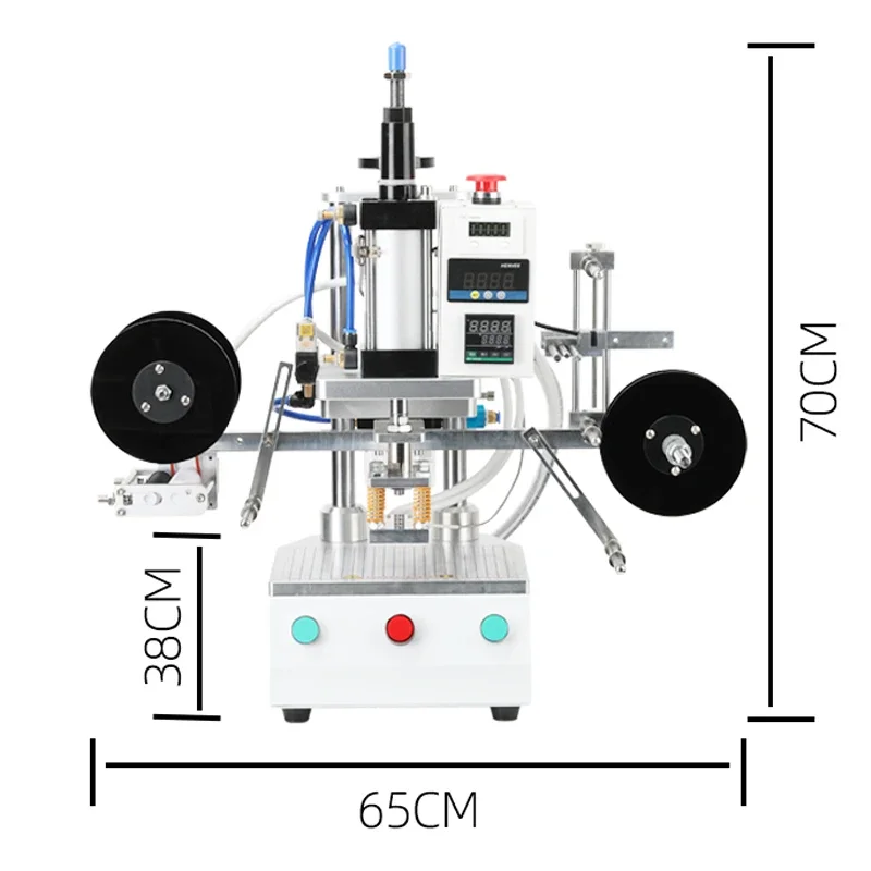 Hot Stamping Trademark Pattern Logo Embossing Pneumatic Hot Foil Stamping Machine Heat Press Machine Working For Hat Socks Mask