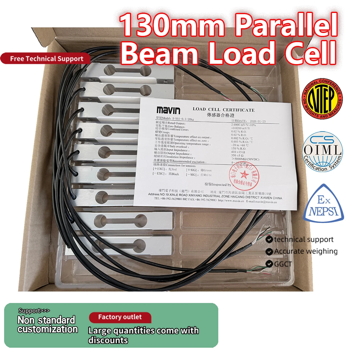 High Precision Single Point Load Cell 3kg 10kg 20kg 50kg 100kg Aluminum Alloy Weight Sensor for Platform Scale OIML C3