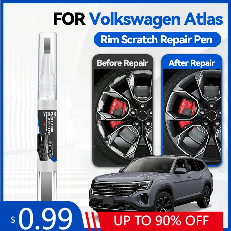 

Карандаш-корректор для колесных дисков Volkswagen Atlas 2016-2025 PQ8, средство для ремонта царапин, аксессуары для авто DIY