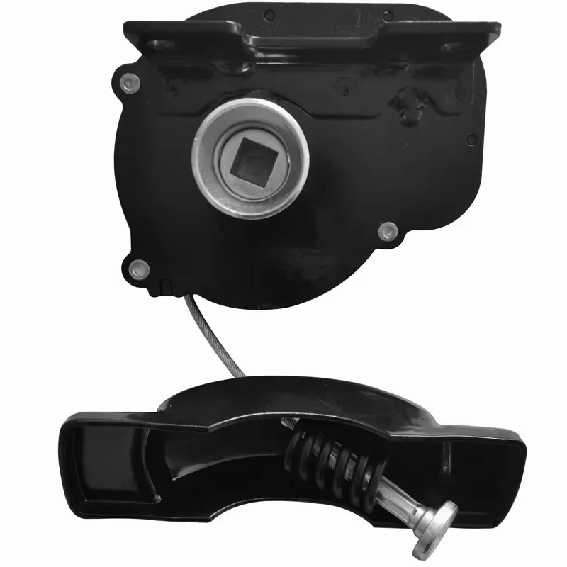Auto Parts Cannon Spare Tire Lifter Uses underbody hanger with hinged retainer for hover and wing models