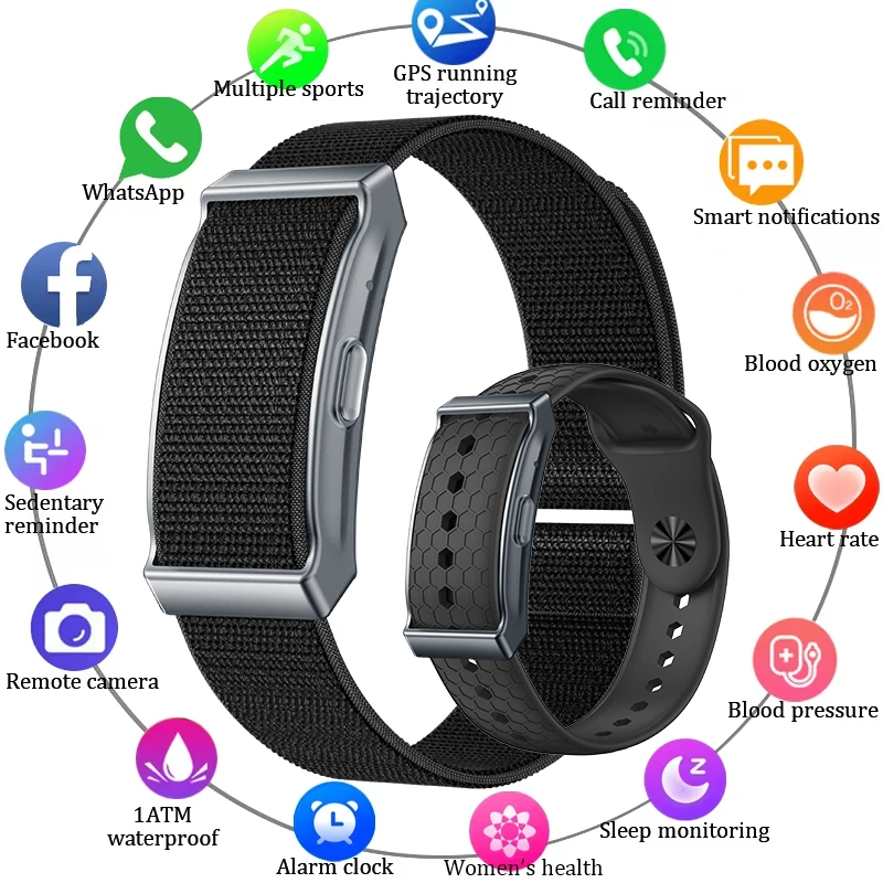 

2025 No Screen Smart bracelet Men's Sports Outdoors Fitness For Xiaomi Heart Rate Monitor IP68 Waterproof Women Smartwatch New