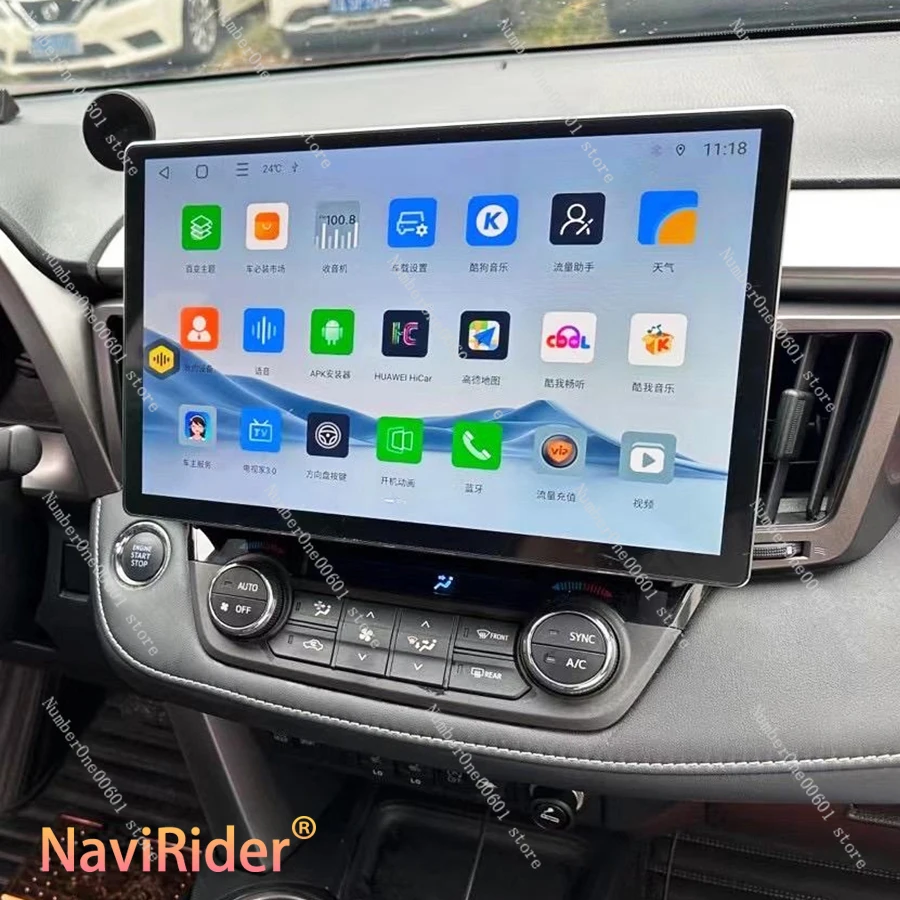 13.3inch Android 13 Carplay Auto For Toyota Rav4 2013 2017 Multimedia Navigation GPS Car Radio Player WIFI+4G 2DIN DSP Stereo