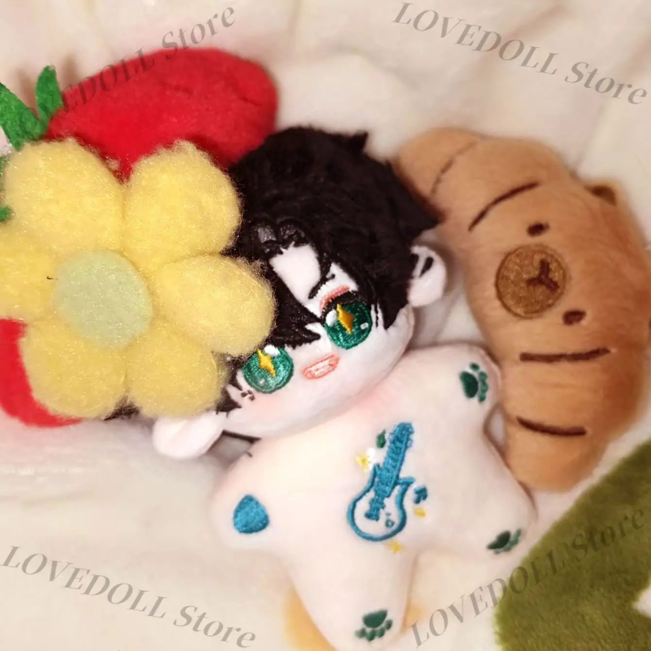 

Osborn Light and Night 10CM Anime Attribute Plush Doll Toys Pendant Keychain Stuffed Starfish Body Festival For Fans Gift