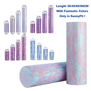 Foam roller EVA Yoga roller 30/45/60/90cm fantastic multiple colors massage point roller Fitness gym relax muscle roller