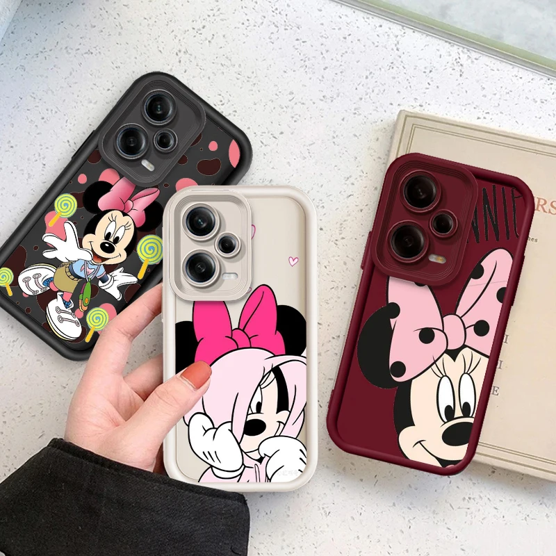 Disney Minnie Cute Art Eye Ladder For Xiaomi Redmi Note 13 12 12C 11 11S 10 10C 10A 9C 9A Pro 5G Soft Phone Case