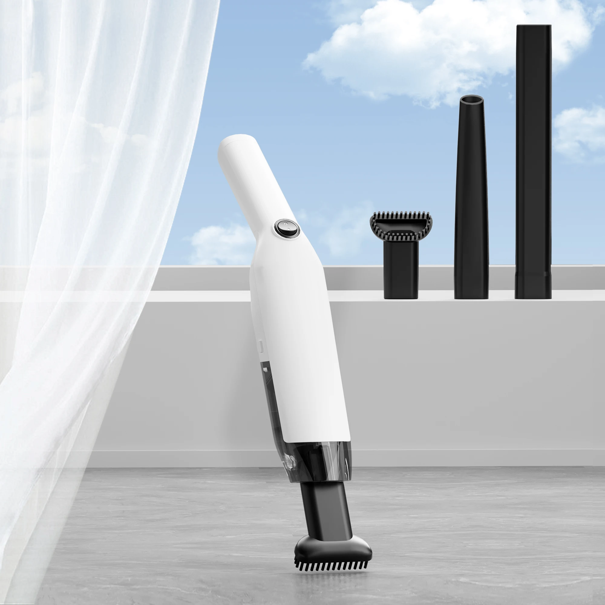 

STLF CJM Portable Lightweight ABS Home & Car Vacuum Cleaner Rechargeable Mini Handheld Cordless Wireless Strong Suction Battery