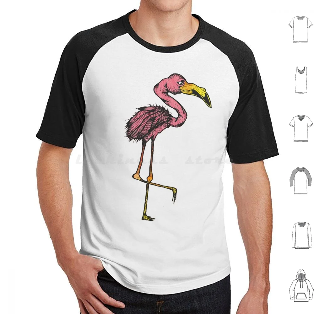 

Flamboyant Flamingo T Shirt Men Women Kids 6xl Psychedelic Sketch Face Man Ginger Jim Artist Summer Acid Weed Skater Skate