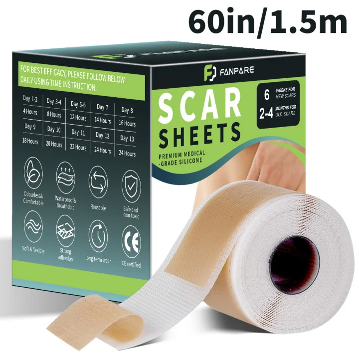 1.5/3M silikonowe plastry na blizny usuwanie niewidoczna podkładka korektorowa żelowa wodoodporna taśma leczenie do operacji cesarskiego oparzenia keloidowe podnoszenie brzucha