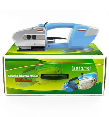 Handheld Electric Powered PET PP Semi Automatic Poly Battery Strapping Tool For On Plastic Strap High Safety Energy Saving