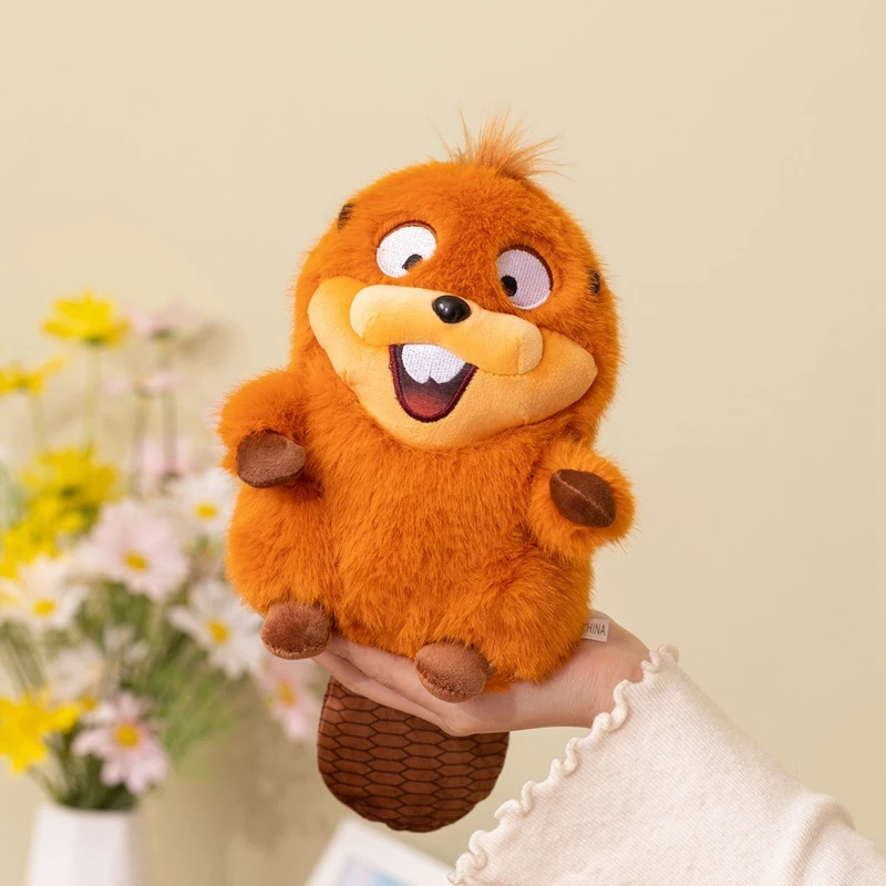 

Hot High Quality Disney Anime Hoppers Plush King Georges Tom Lizard Soft Stuffed Animal Beaver Plushie Doll Toy Birthday GiftKid