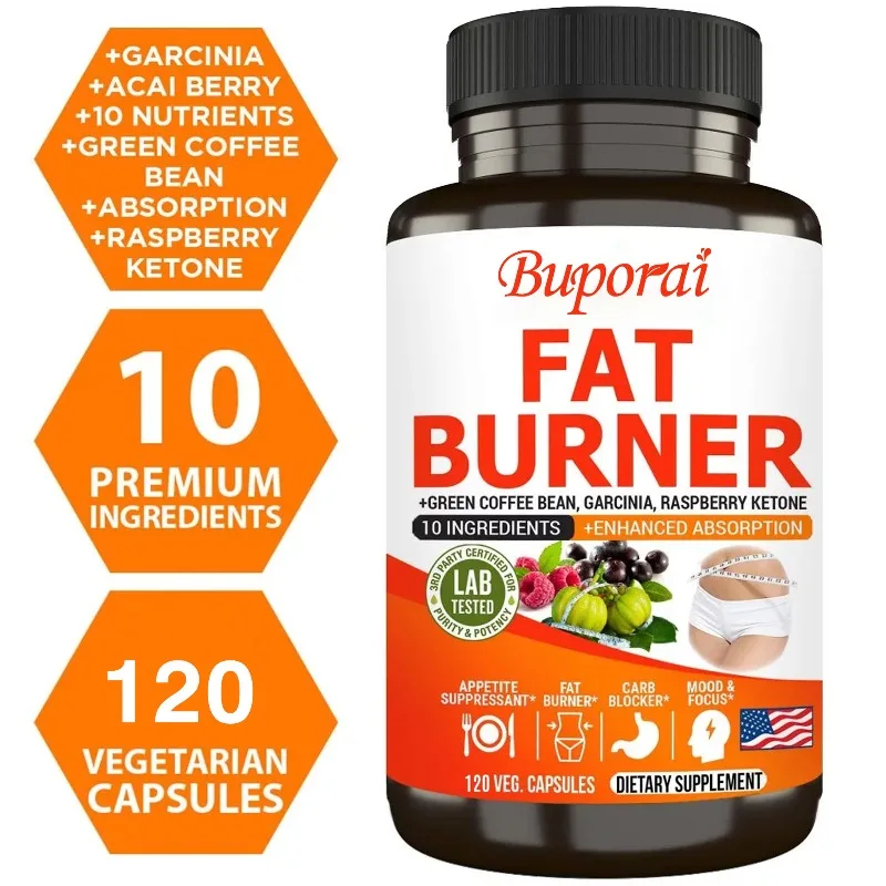 

Fat Burner Capsules - Antioxidant, Metabolism, Weight Management, Protects Gut and Digestive Health, Boosts Immunity