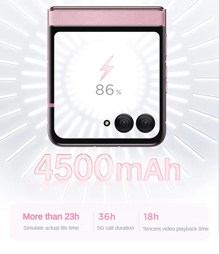 Global Version Motorola Razr 60 6.7'' 1.5K 120Hz P OLED Display MediaTek Dimensity 7400 IP68 Cellphone 4500mAh 33W Fast Charging