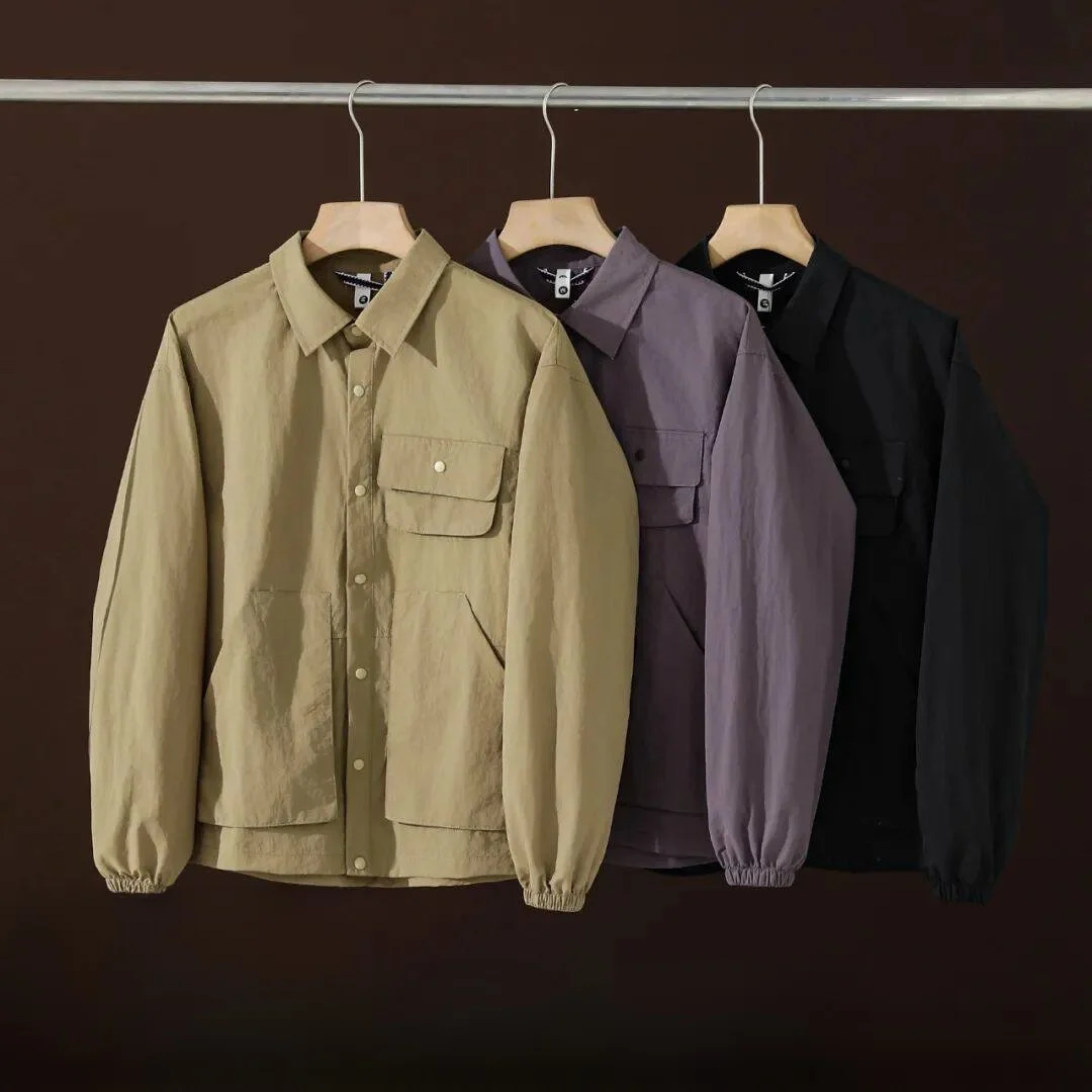 

Мужская уличная подставка Long Sve irt, подходит из полиэфирного волокна, дышащая, с несколькими кетами, модная осенняя коллекция