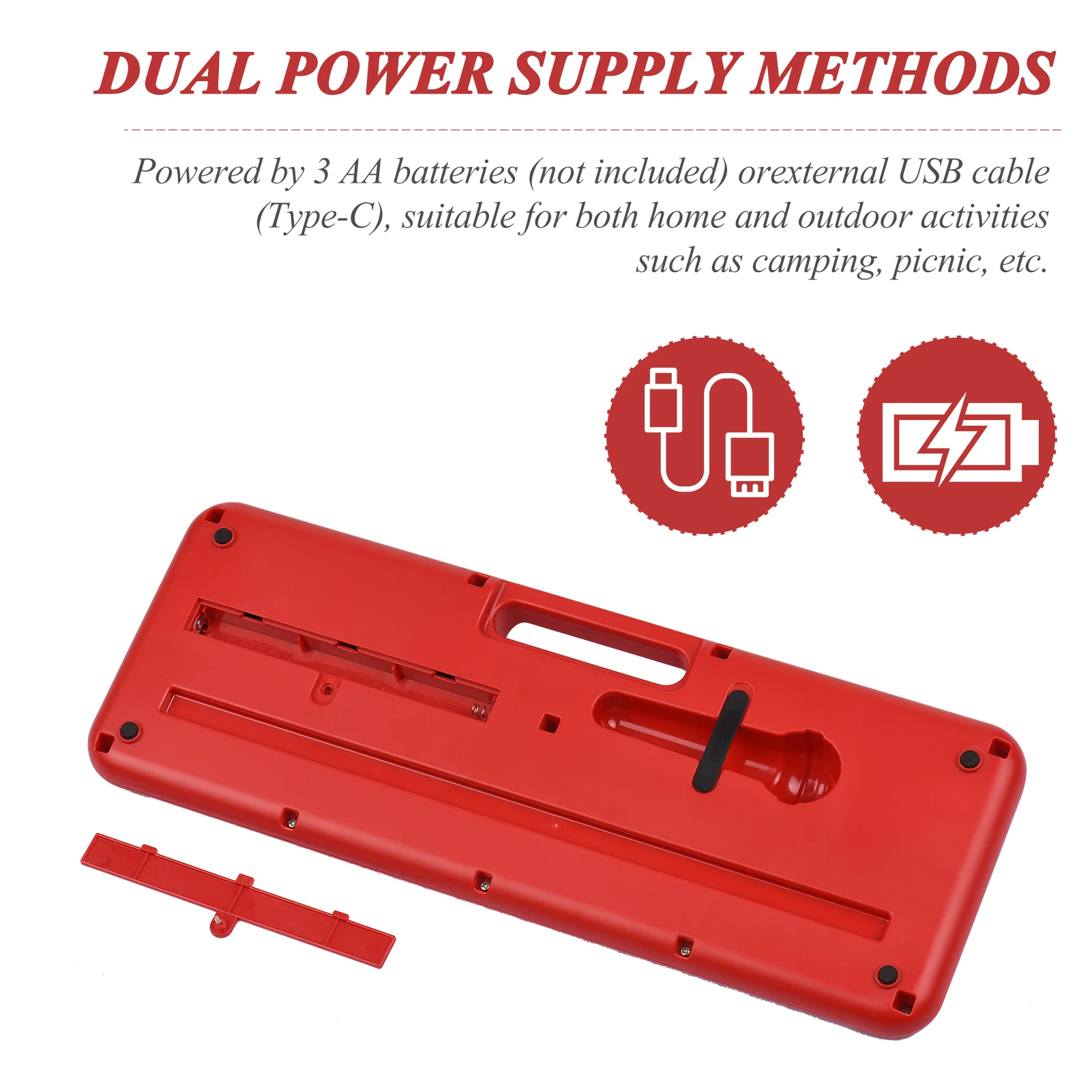 BIGFUN – Piano électronique pour enfants, 37 touches, avec Mini Microphone préréglé, 10 démos, prend en charge l'enregistrement des écouteurs/prise Aux