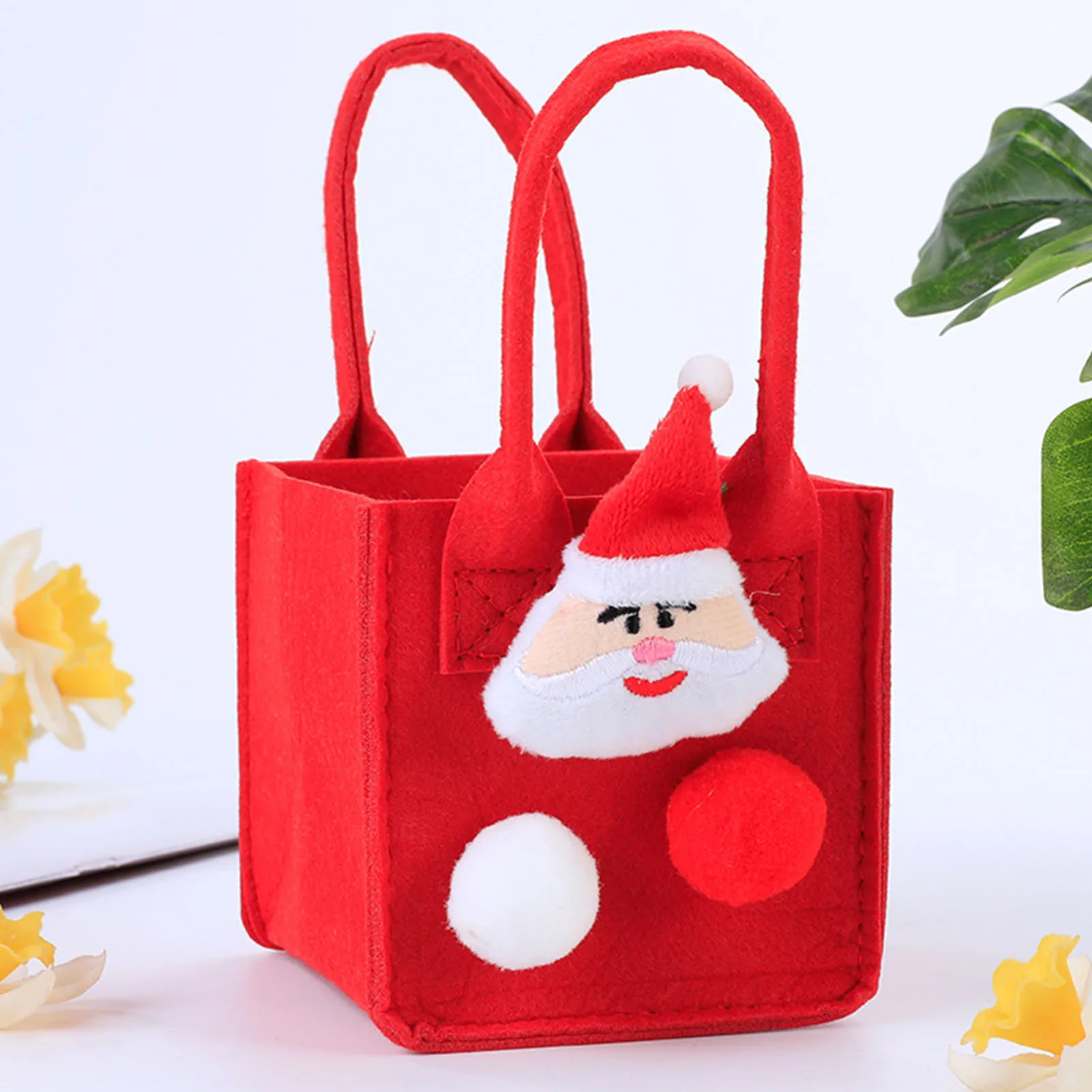 Christmas Felt Candy Bag Christmas Treat Bag Gift Bag For Children Holiday Parties Teachers Decorations Father Christmas