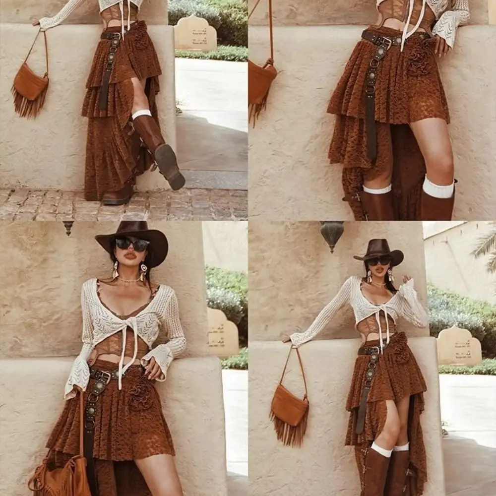 

Jeans Decor Y2K Hollow Waistband Trouser Decoration Skirt Accessories West Cowboy Waist Belt Strap Buckle Korean Style