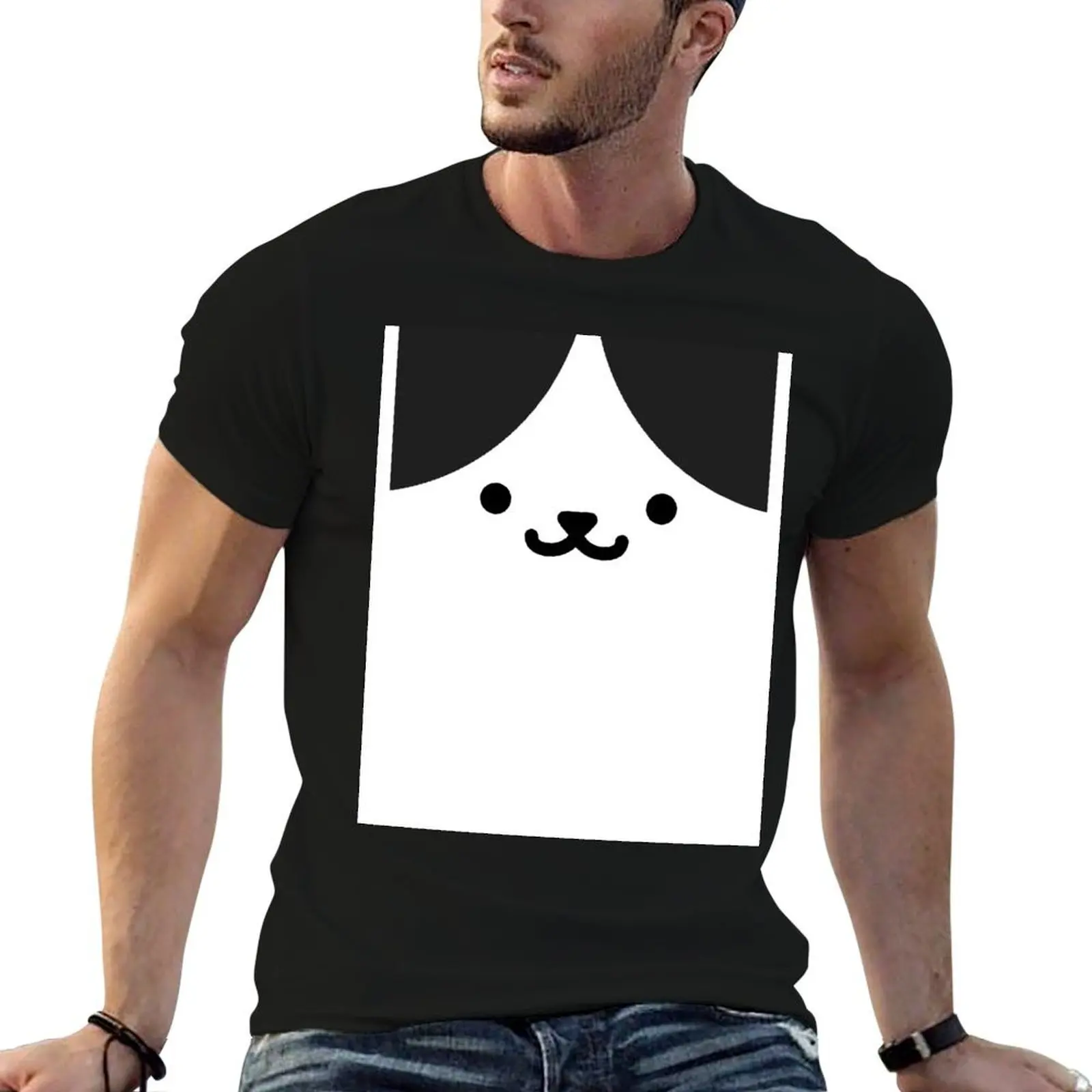 

Neko Atsume - футболка с рисунком чипа, мужские футболки для мужчин, забавные футболки, темный юмор, хлопковая футболка, пакет футболок