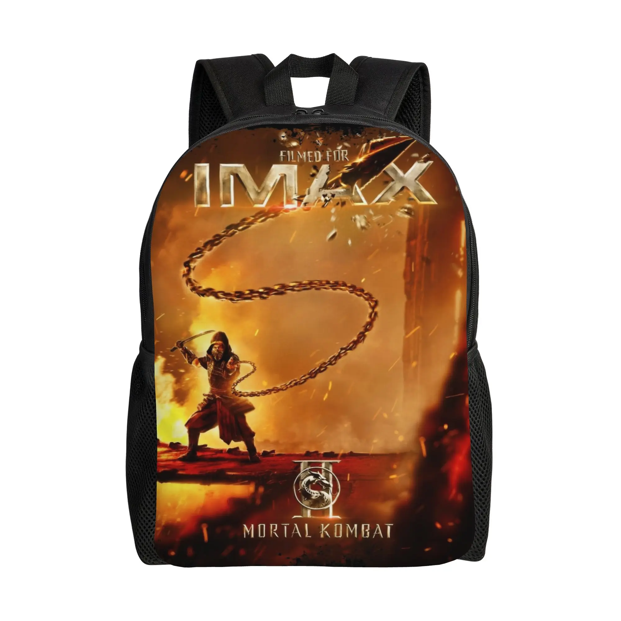 

Mortal Kombat Backpack for Men Women Cool Student Daypack College Shoulder Bag with Pocket