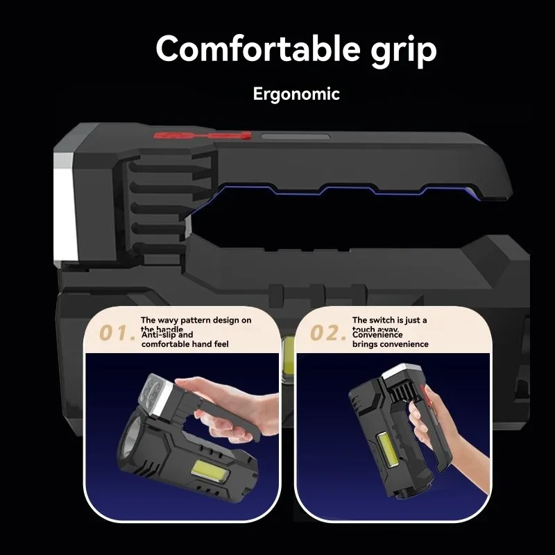 

ABJO-Уличный мощный фонарик, белый лазер, мощный прожектор дальнего действия, перезаряжаемый портативный рабочий свет