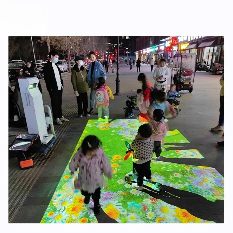 

70+ Games Mobile Interactive Floor Game Projector for Children Kids