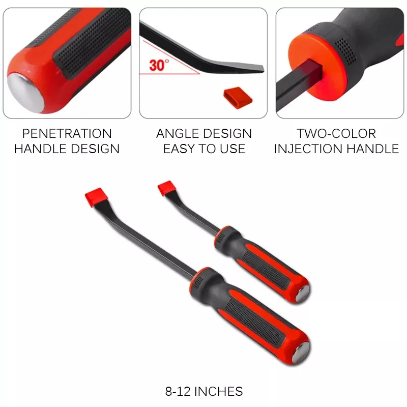 Imagem -06 - Multi-function Longo Pneu Crowbar 30 ° Ferramenta de Substituição do Pneu Carro Pry Bar Heavy Duty Crowbar Cv-r Remoção Ferramentas Manuais 12 18