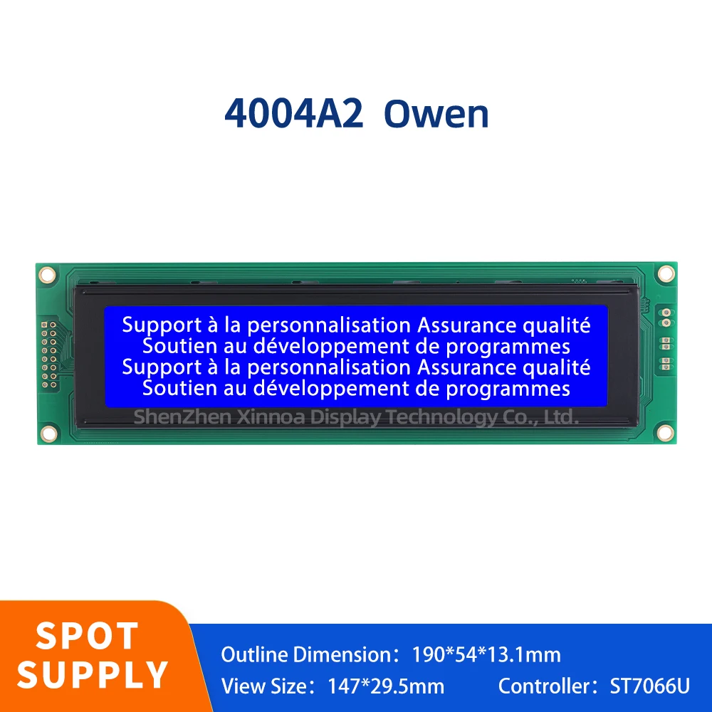 

4X40 4*40A2 Display Screen ST7066U Controller LCM Parallel Port Blue Film White Letters European 4004A2 Character LCD Module