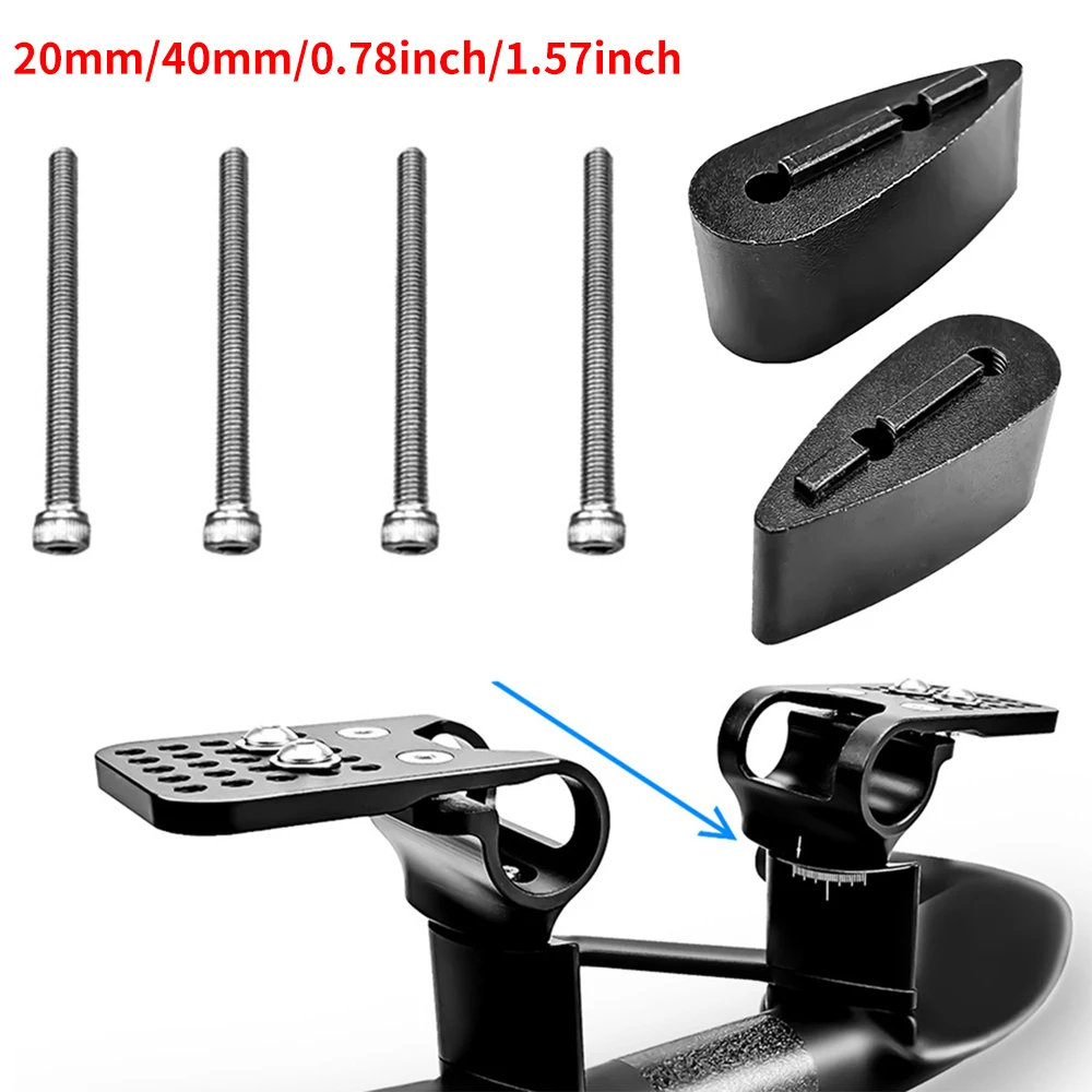 

2 x Spacers / Risers for Cycling Carbon TT Aero Bars - 20mm/40mm TT Handlebar Spacers Cycling for Aero Bars Increase