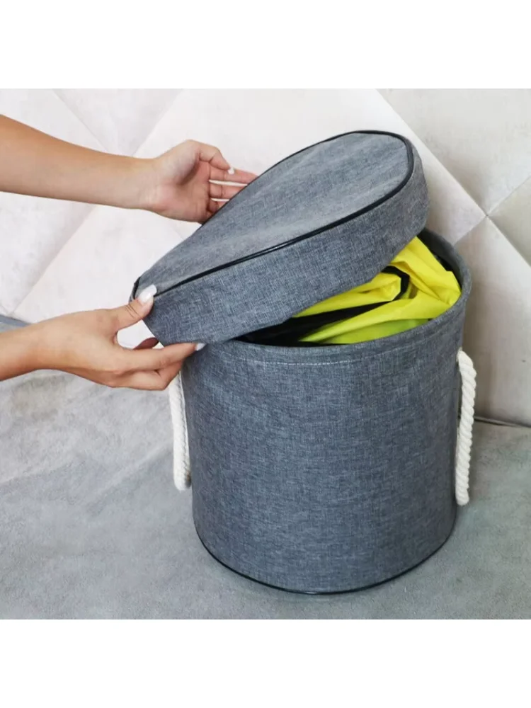 Toy Storage Bucket Bundle Pocket Children's Toy Storage Bag Building Block Quick Organizing Pad Drawstring Dustproof Bag 1pc