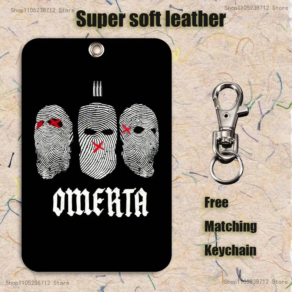 Omerta Maes 47 سلسلة مفاتيح بطاقة كرتونية أنيمي موضة قلادة حقيبة معرف بطاقة الباب حافظة بطاقة الحافلة لطيف الكبار