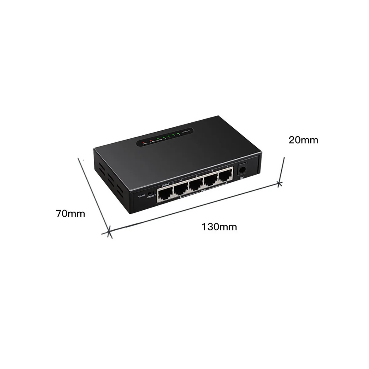 Desktop Ethernet Rede Switch, RJ45, PoE, EUA Plug