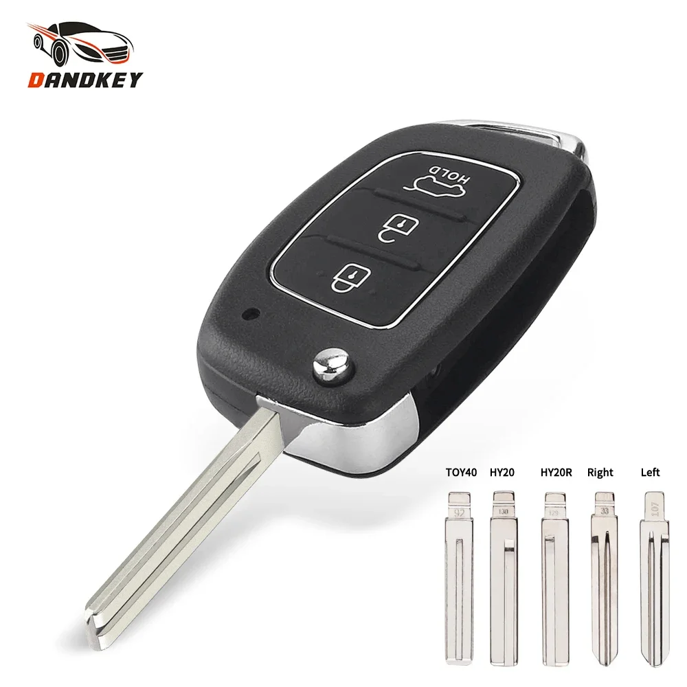 

Dandkey 10PCS 3BTN Flip Remote Car Key Case For Hyundai Solaris Verna ELANTRA Santa Fe i10 i20 i30 i35 i40 IX35 IX45 Key Shell