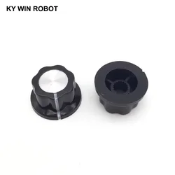 10pcs/lot MF-A01 A01 Potentiometer Knob Cap Inner 6mm 20x12mm Rotary Switch Bakelite Knob for WHT118 WX050 IC Electronic compone