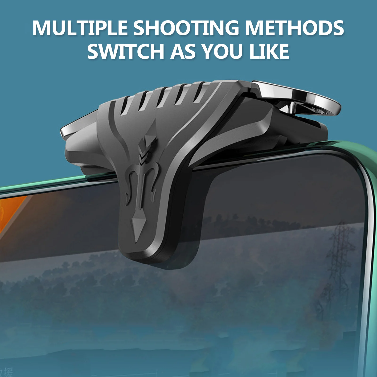 

1Pair Game Handle Sturdy Compact Trigger Compatible with Most Smartphones Immediate Installation Side Button Friendly